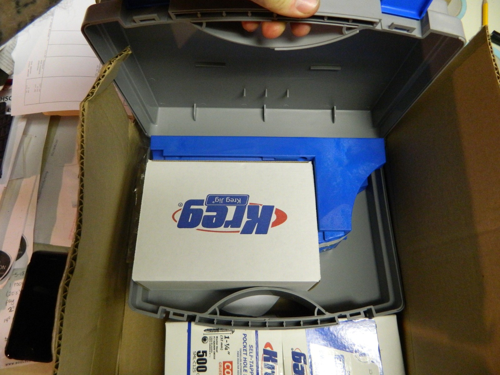 KREG TOOL NOS NEW NIB Pocket hole drill with screws jig K4 Free shipping