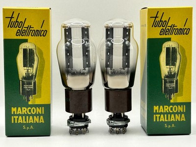 5r4gy cv717 tube Marconi Italy rectifier tubes matched pair double mica DD 5r4