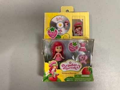 Strawberry Shortcake doll SSC Hasbro W/ 11 Min DVD Comb & Custard The Cat