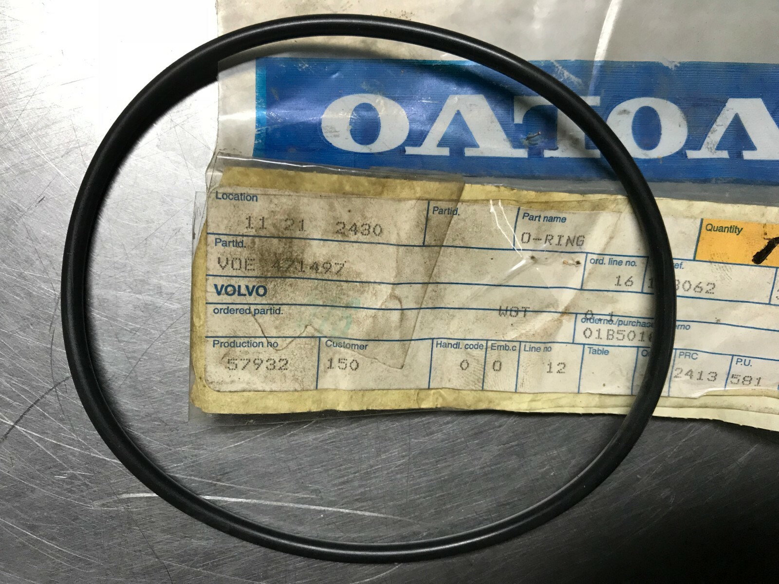 471497 GENUINE Volvo O-RING SEAL Ingersoll Rand VOE471497 | eBay