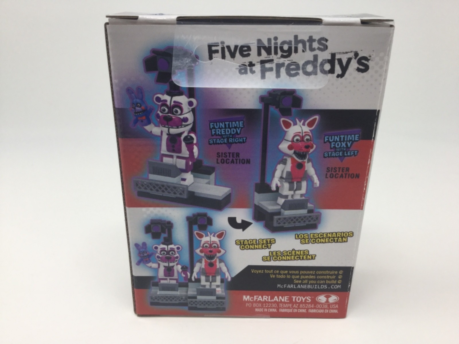 FNAF Sister Location 12682 Funtime Foxy Stage Left Construction Set McFarlane