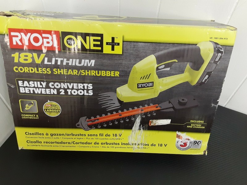 ryobi cordless grass shear and shrubber