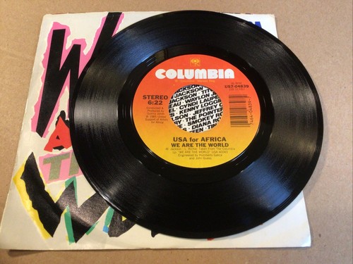 We Are The World, Quincy Jones, 45 Vinyl Single, USA For