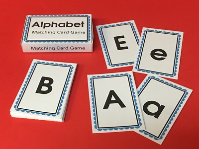 Alphabets  Matching Cards Game - Cards for Learning Centers - Cards & Box