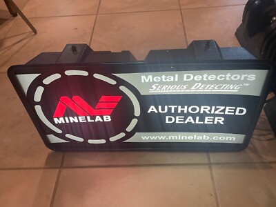 MINELAB (of Equinox & Manticore Fame) Metal Detector ILLUMINATING Dealer Sign