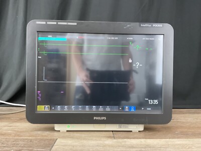 Philips Intellivue MX800 Monitor 865240 ECG EKG Bedside Touch Patient Monitor