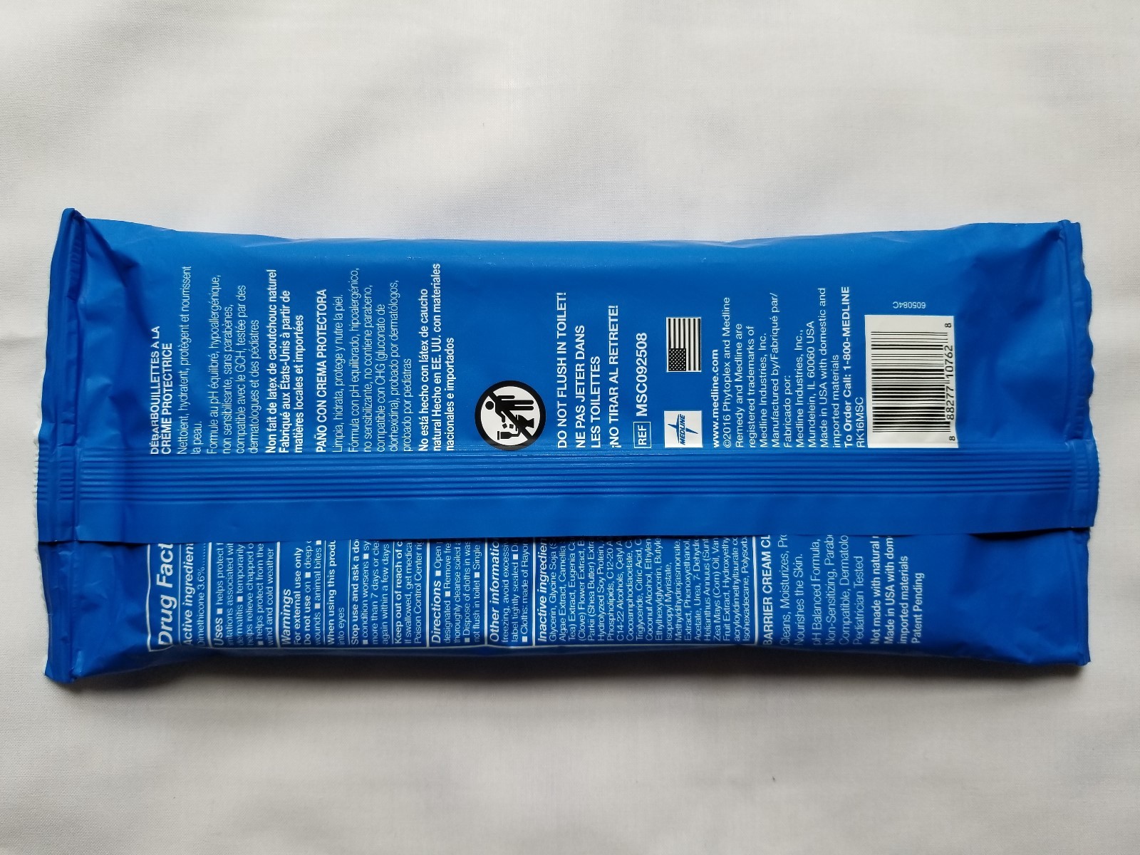 Medline Remedy Phytoplex 4 in 1 Barrier Cream Cloth 8 ct - Pack of 10