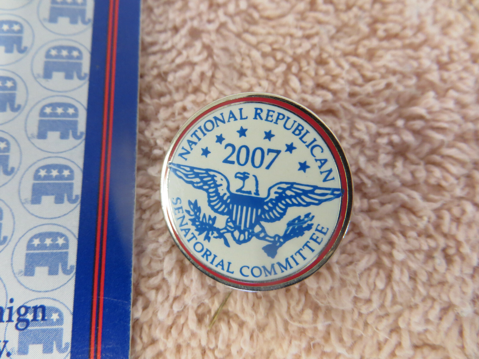 2 Political Pins - Republican National Convention - 2006 & 2007