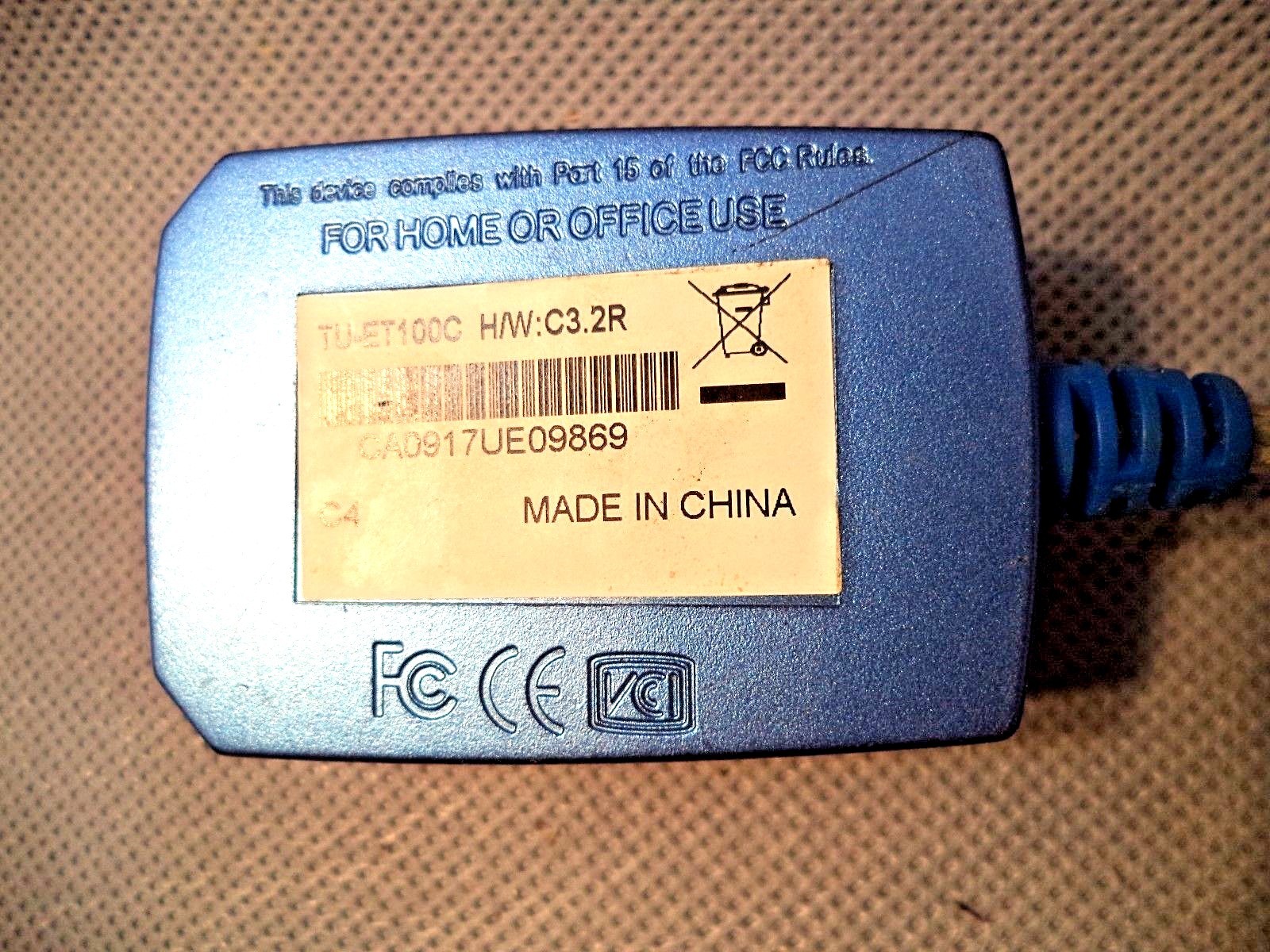 TRENDNET TU-ET100C USB TO 10/100MBPS ADAPTER VERY GOOD USED CONDITION