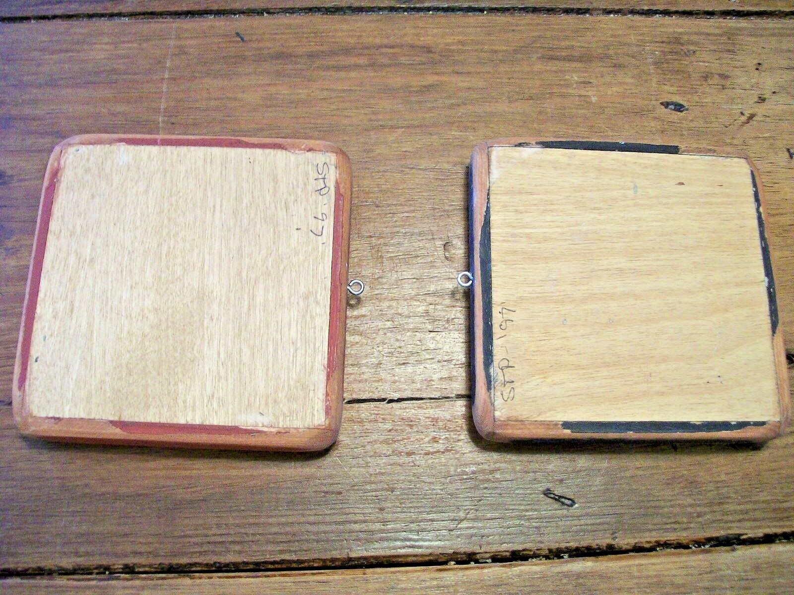 PRIMITIVE Handmade CHECKER/Game Board - Wall Hangings - Miniatures 4-1/4