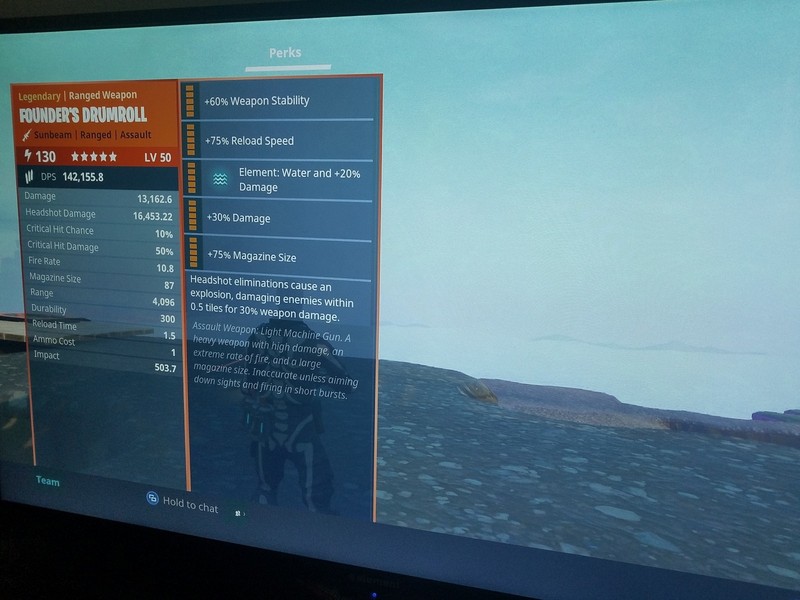 fortnite level 130 founders drumroll sunbeam all legendary perks xbox one pc - fortnite founders drumroll perks