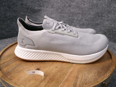 Flux Mens Adapt Runner Lunar Gray Running Athletic Barefoot Knit Shoes Size 12.5