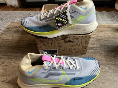Nike React Pegasus Trail 4 GORETEX DJ7926-002 Running Shoes Grey Volt Mens Sz 12