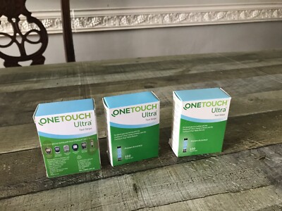 One Touch Ultra Blood Test Strips 100 MINT BOXES EX 10/31/2024 Factory Sealed
