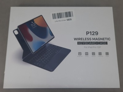P129 Magic Keyboard Folding Case Protector For Apple iPad Pro 12.9'' Black