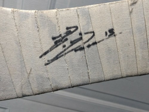 Ninety-nine fifty Sher-wood Goalie Stick Autographs Unknowned Signatures #7 #15