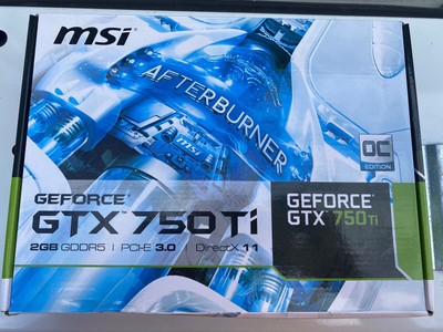 MSI GeForce GTX 750 Ti 2GB GDDR5 OC Edition Video Card P/N: N750Ti 2GD5/OC