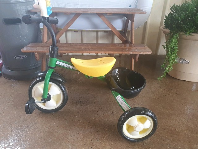 john deere steel tricycle