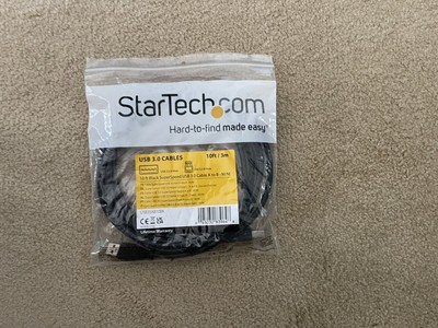 NEW Star Tech 3M/10FT USB 3.0 A to B Cable-M/M - Black USB Cables