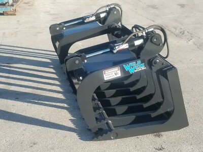 72'' HD SKID STEER ROCK & ROOT GRAPPLE / BOBCAT, CAT, JOHN DEERE, GEHL ETC 