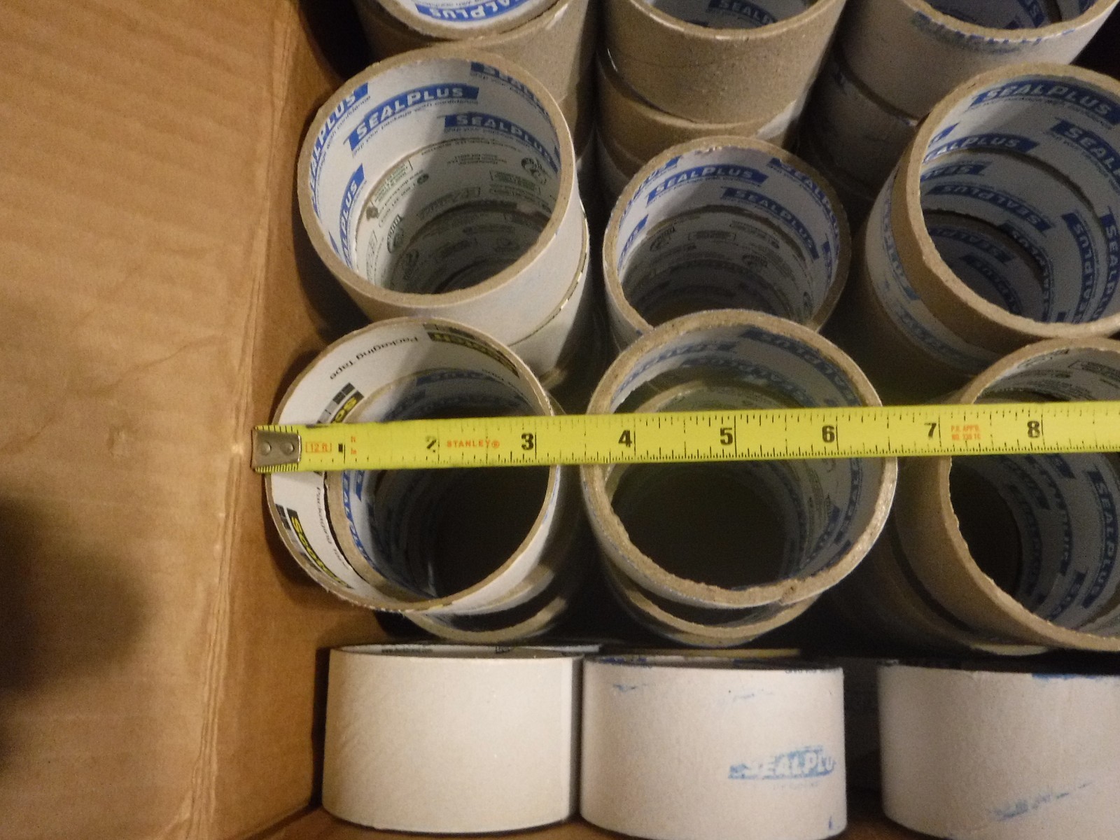 Lot Of 42 Empty Packing Tape Rolls Cores Craft Project Supplies Decoration