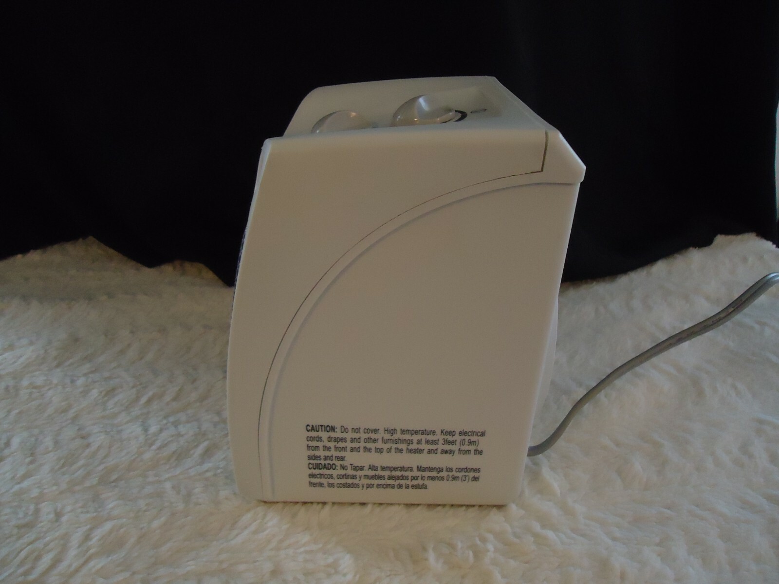 SUNBEAM 1500 WATT PORTABLE DESK TOP HEATER / FAN MODEL SCH-4051