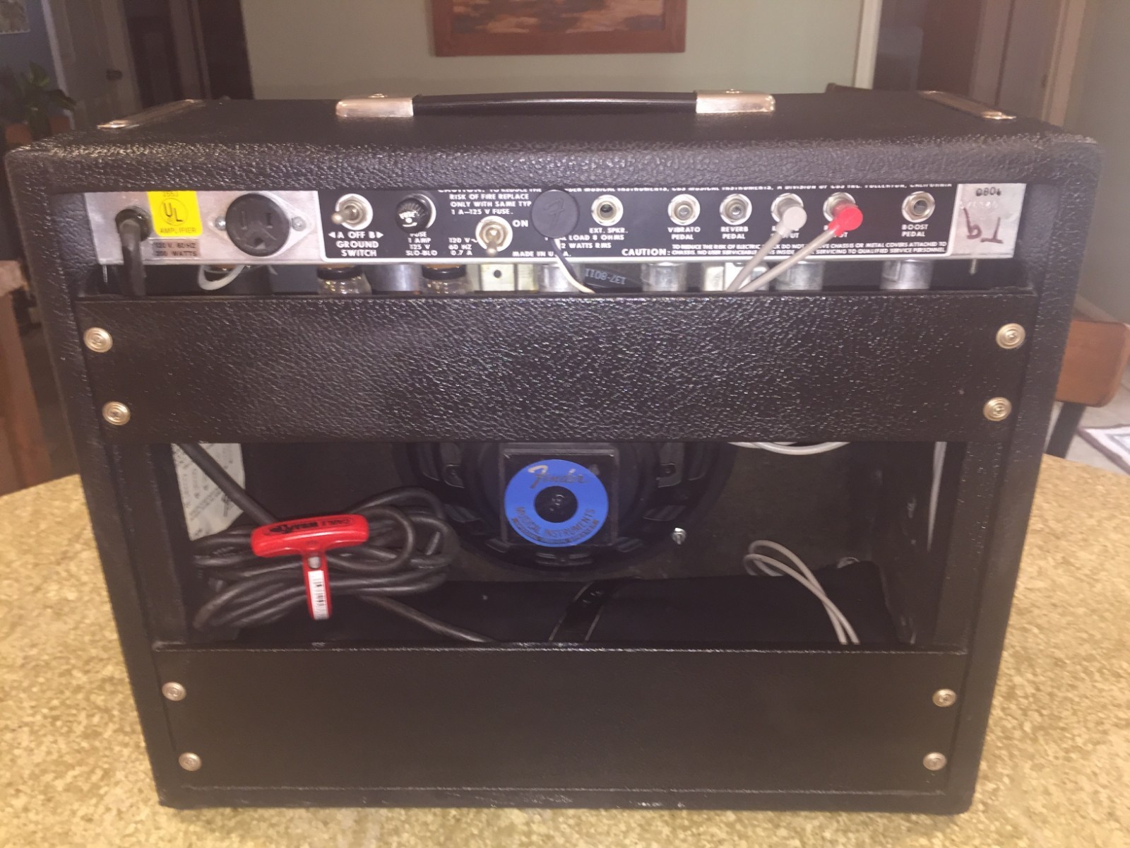 Vintage Fender Princeton Reverb Silverface Amplifier