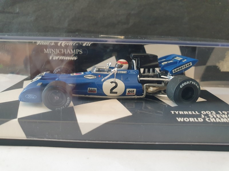 Minichamps 1/43 Tyrrell 003 Jackie Stewart 1971 World Champion 