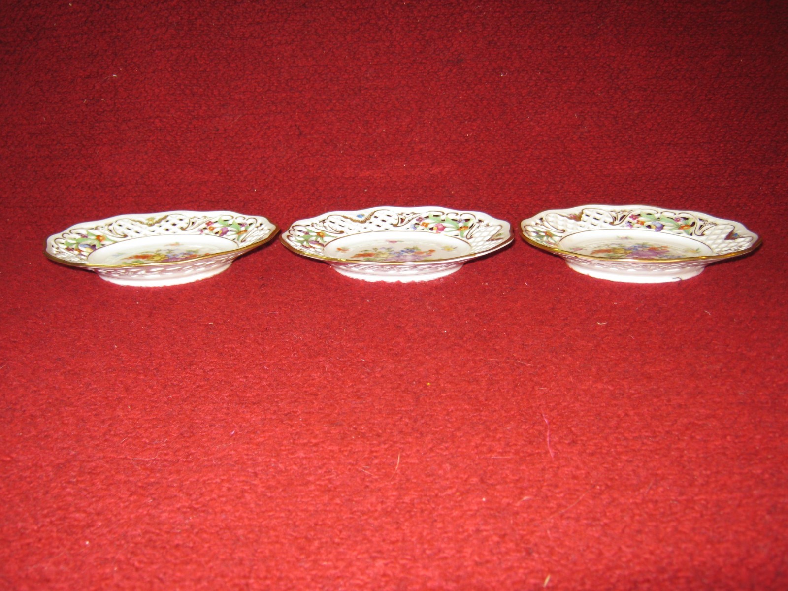 Vintage Schumann Plate Lot of 3 U.S. Zone Bavaria Germany circa 1946-1949