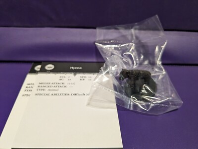 D&D miniatures Harbinger HYENA x2 #67 with stat card new in bag