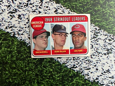 1969 Topps Baseball 1968 AL Strikeout Leaders #11 EX Condition Low Cost Shipping