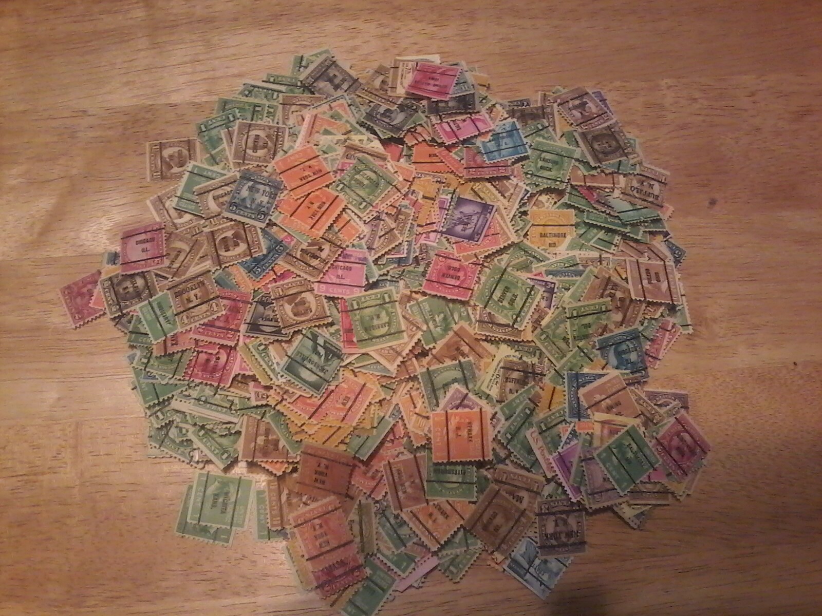 US Bureau Precancel Mixture Lot 1800 + Stamps / BONUS MYSTERY STAMP'S C/V $14.00