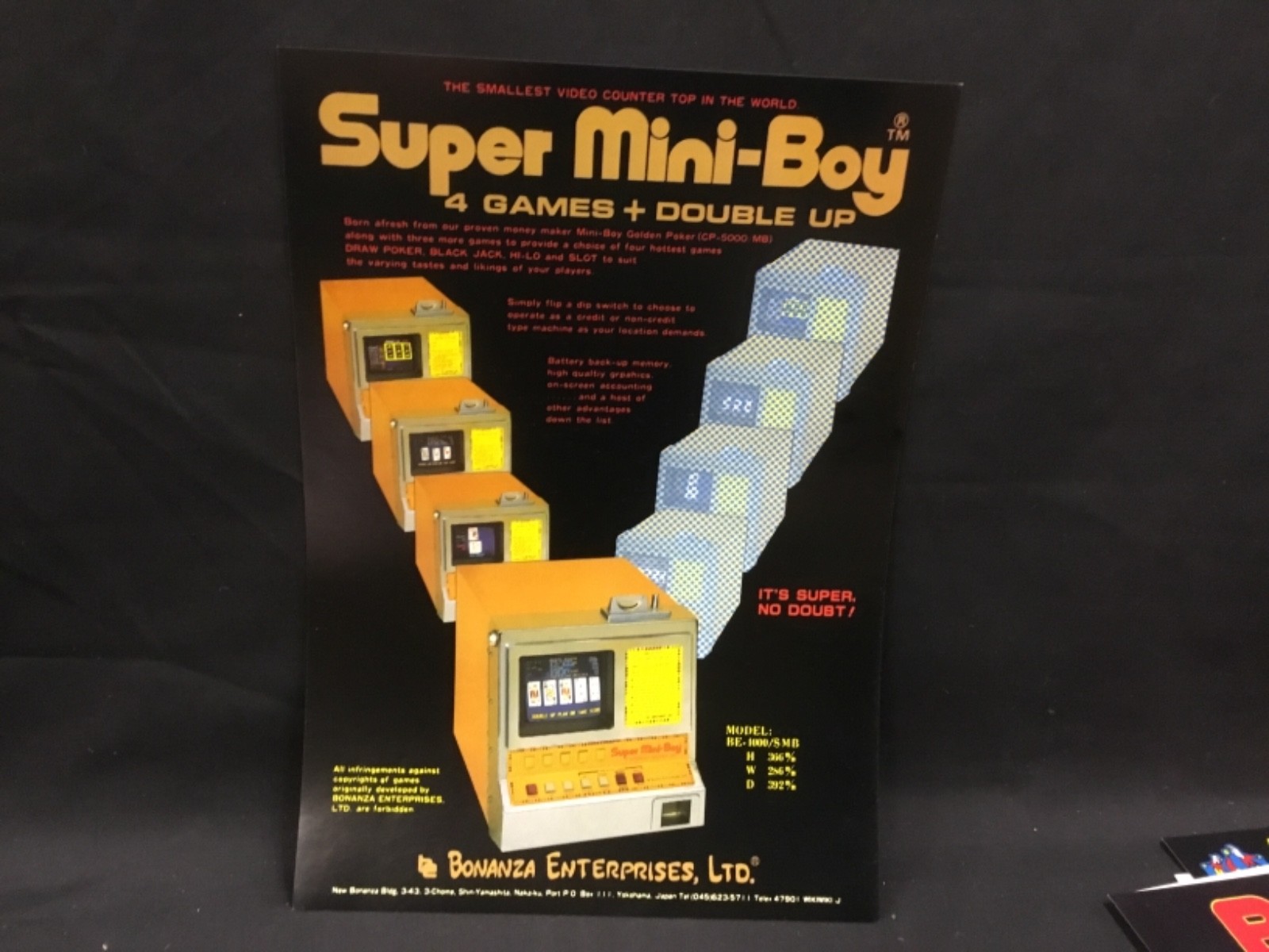 Video/slot machine rare catalogs from 1980’s