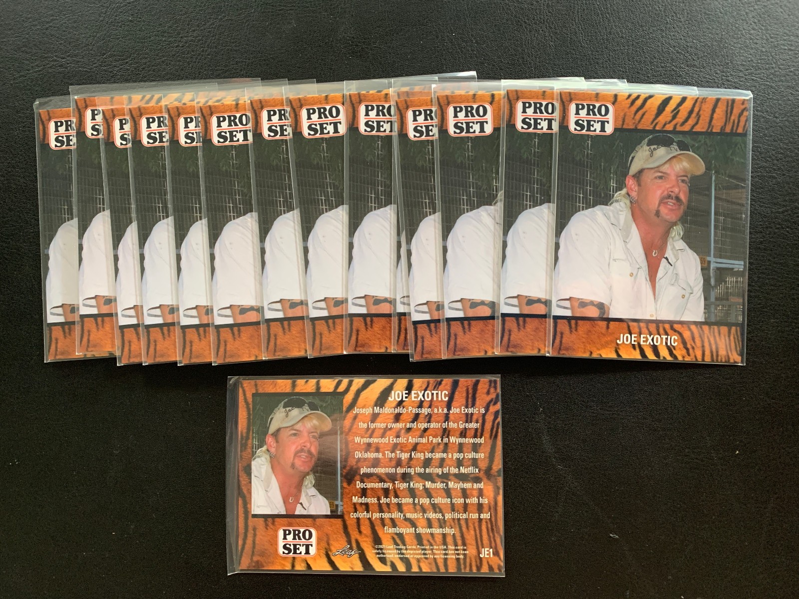 2021 Leaf Pro Set #JE1 Joe Exotic Card Lot Of 15