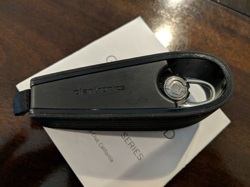 Plantronics Voyager Edge Wireless Bluetooth Headset w/ Charging Case Carbon Blk