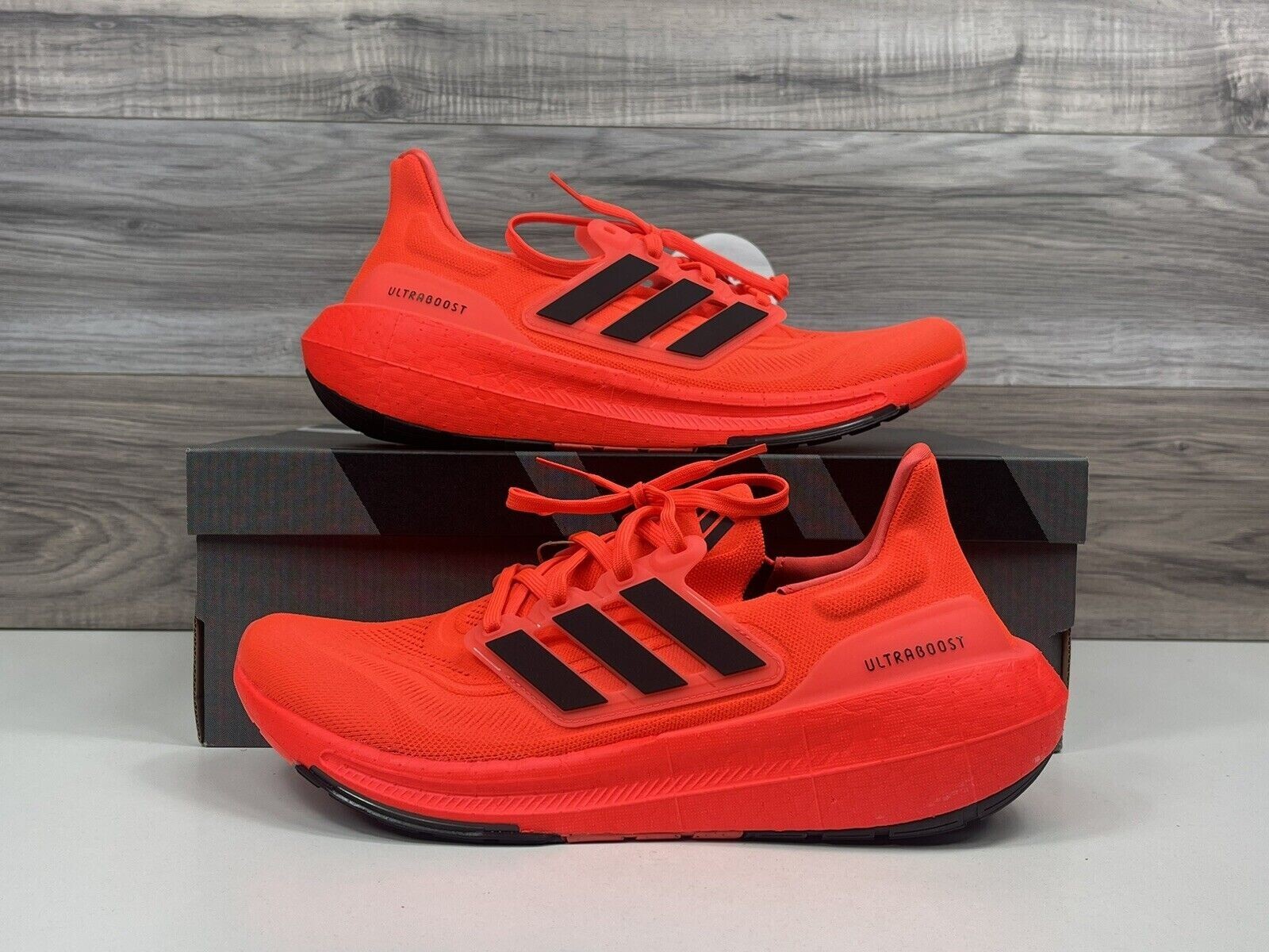 Men's Adidas Ultraboost Light “Solar Red” Size US 10M Black