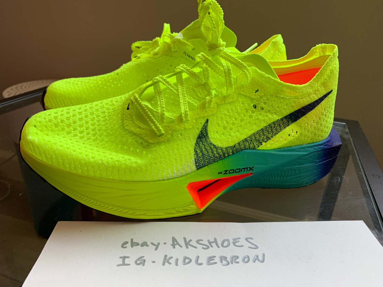 NEW Nike ZoomX VaporFly Next% 3 Fast Pack Volt Green DV4130