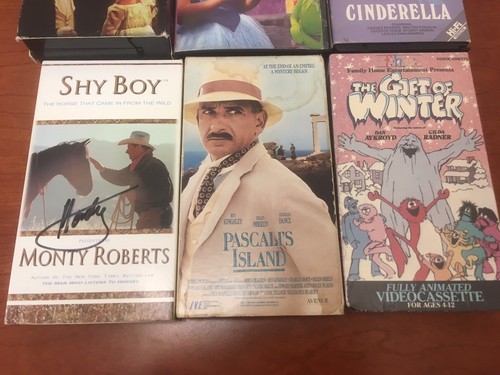 6 VHS Lot-Shy Boy-Cinderella-The Rag Nymph-Hey Cinderella-The Gift of Winter