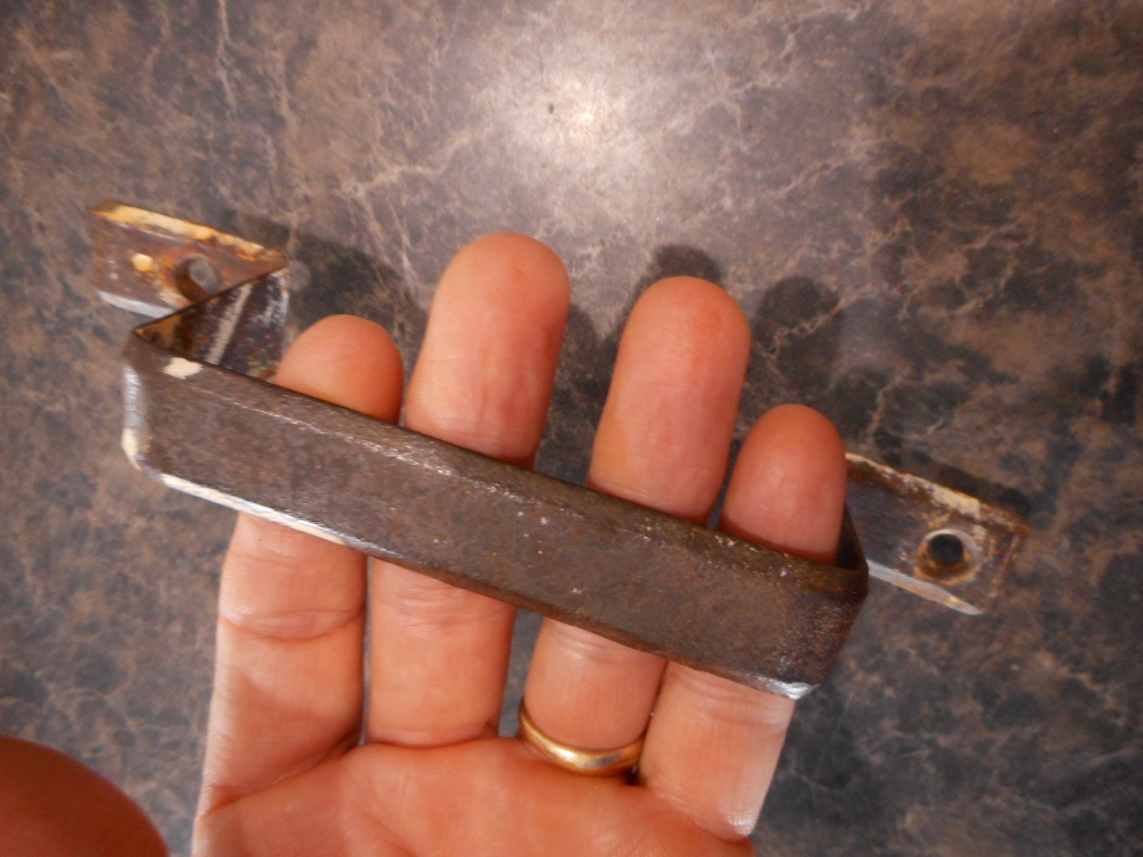 Handmade Handle for box Primitive Antique Rusty Farmhouse Restoration Project 4