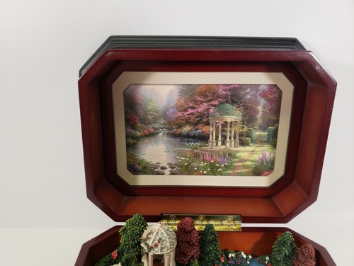 Thomas Kinkade Music Box Garden of Prayer Plays 