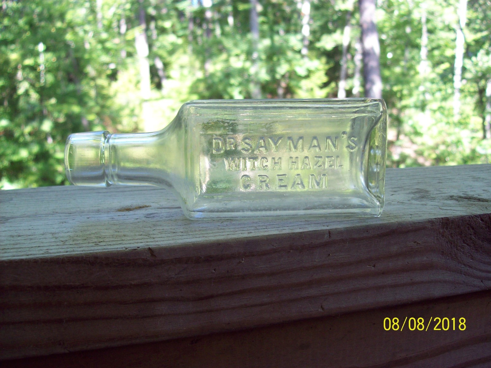 Vintage Embossed DR. SAYMAN'S WITCH HAZEL CREAM FOR SKIN & CHAPS ANTISPECTIC