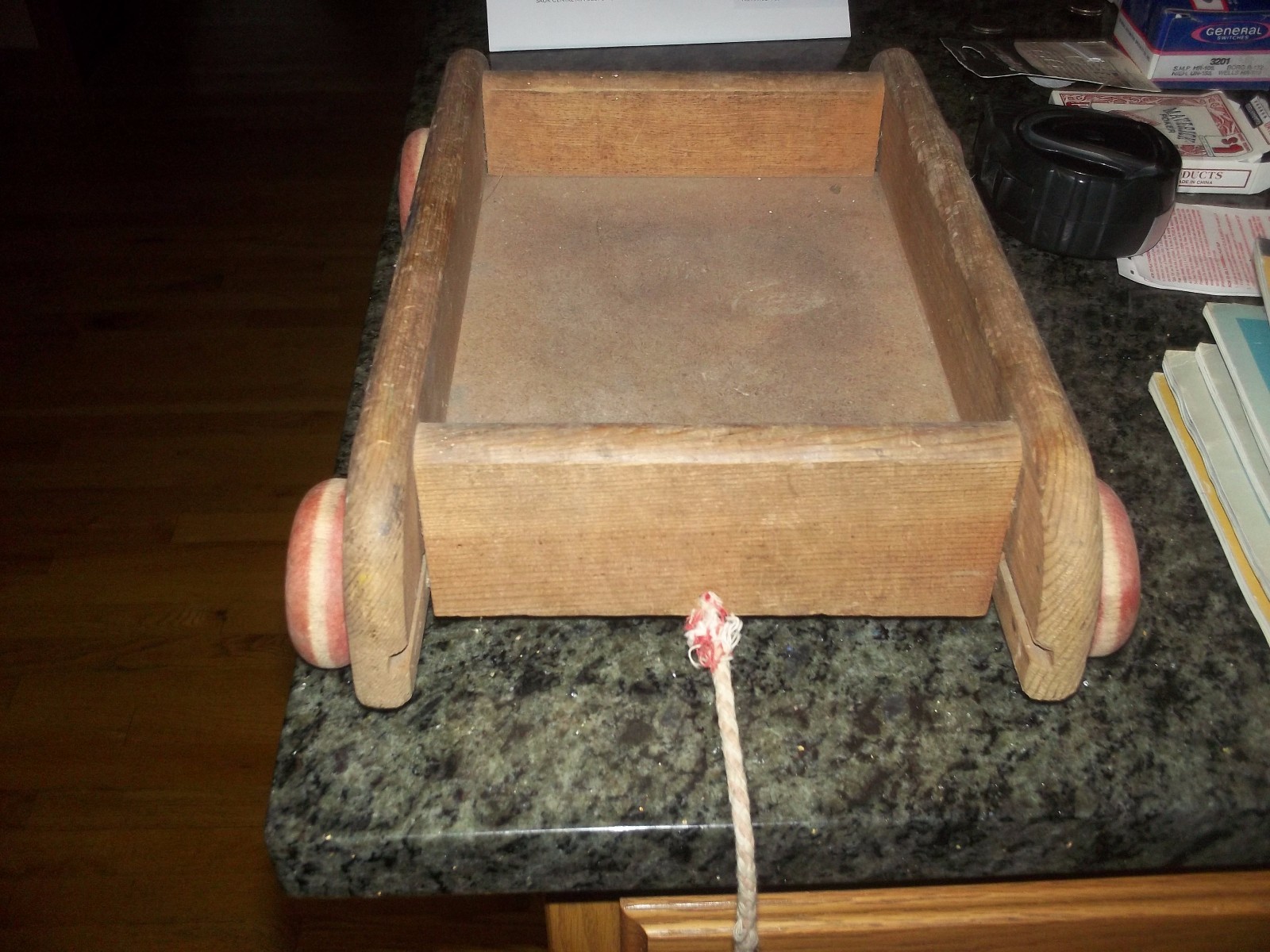 Vintage Wooden PLAYSKOOL Alphabet Blocks WAGON