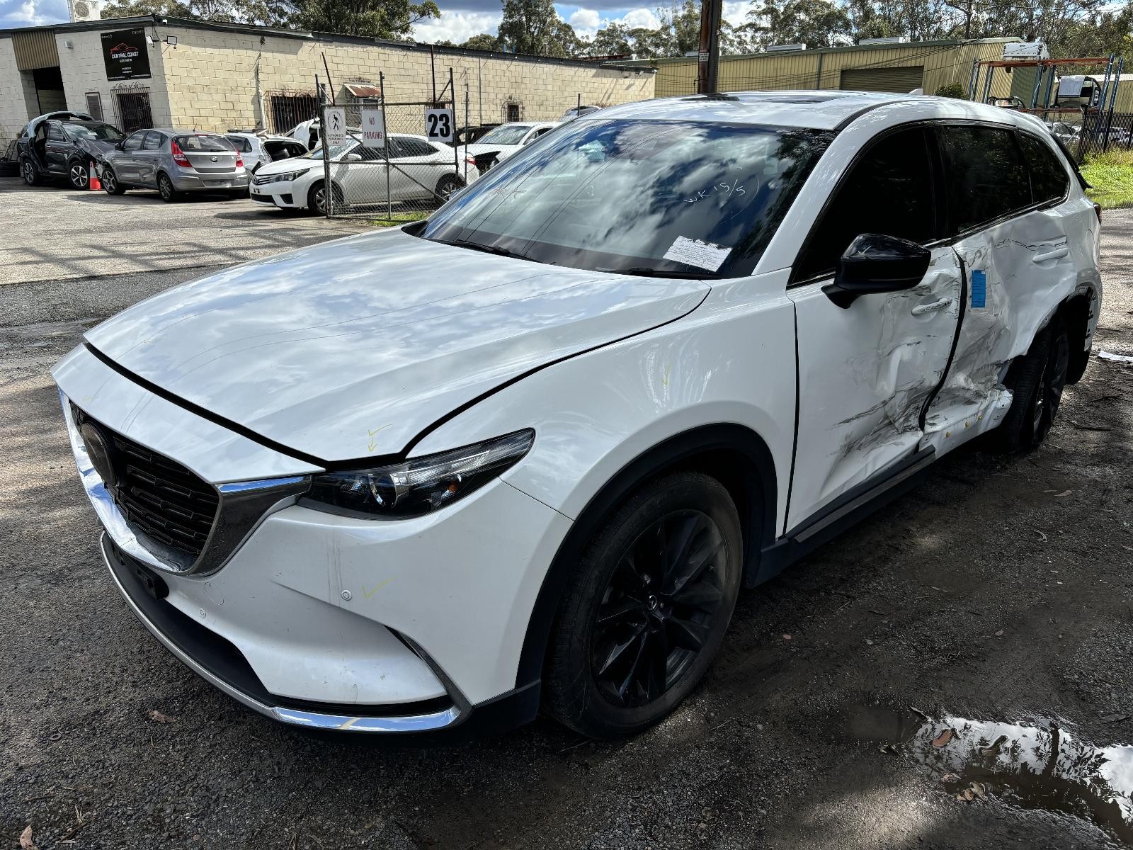 2021 Mazda Cx9 RIGHT FRONT WINDOW REG/MOTOR TC 07/16-12/24 16 17 18 19 20 21 22 23 2 image 2