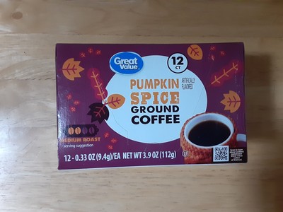 Pumpkin Spice Medium Roast 12 K-Cup Pods by Great Value  Exp. 1-28-25 *REDUCED*