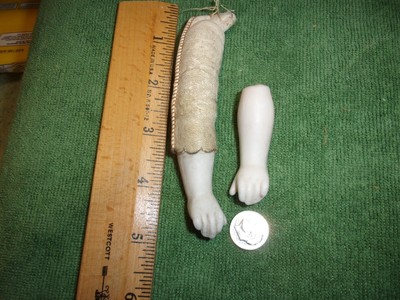 Pair of Antque Bisque Hands, Marked ''0''
