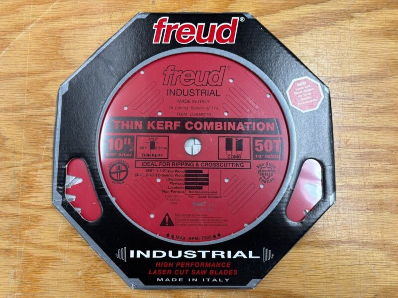 Freud 50-Tooth Thin Kerf Combination Blade LU83R010 - Brand New in Box