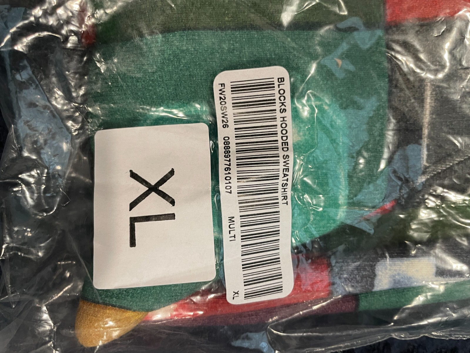 Pre-owned Supreme Blocks Sweatshirt/hoodie "multicolor" Fw 20 - Men's Size L