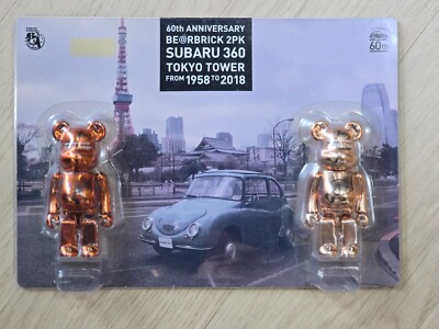 BEARBRICK SUBARU 360 TOKYO TOWER 100% BE@RBRICK Medicom toy