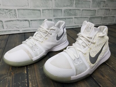 Nike Kyrie 3 GS White Chrome Ice Uncle Drew Youth Boys 859466-103 Size 7Y