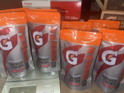 Gatorade Prime Energy Chews, Fruit Punch 40 Sleeves Total Best By 6/21/21